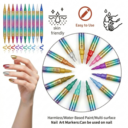 Dual-Ended Nail Art Pens